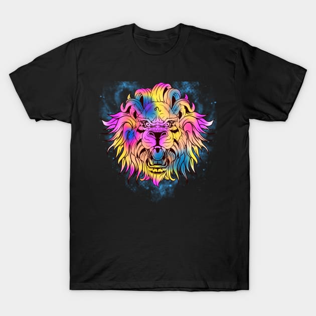 Zodiac Sign Leo Lion Horoscope T-Shirt by E